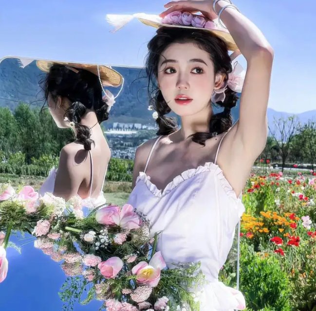 女孩的钓鱼慢活
